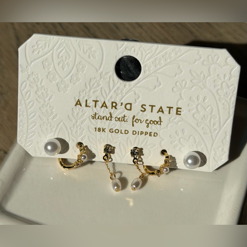 Altard State Gold And Pearl 18k Dipped 3 Pk 16$